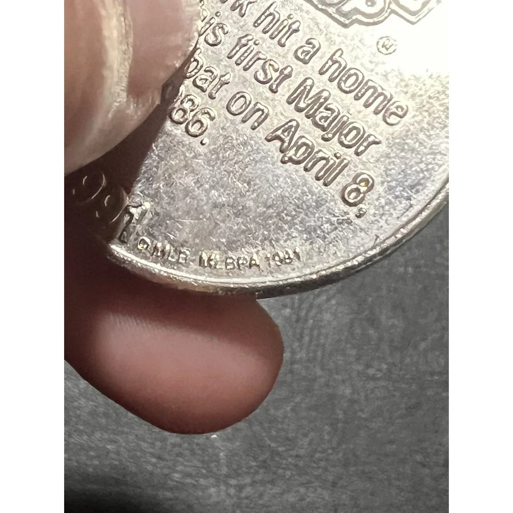 1991 San Francisco Giants Will Clark Starter Coin